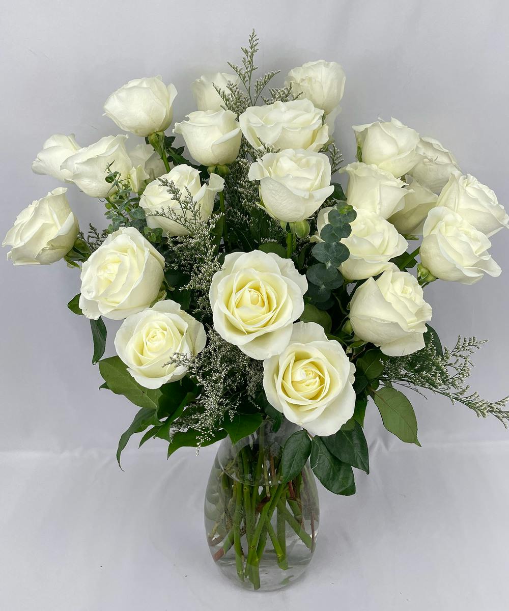 White Roses | Wayne (NJ) Same-Day Rose Delivery | Bosland's Flower Shop