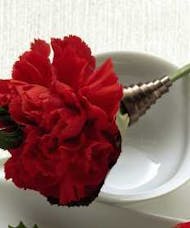 Red Carnation Boutonniere