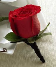 Red Rose Boutonniere