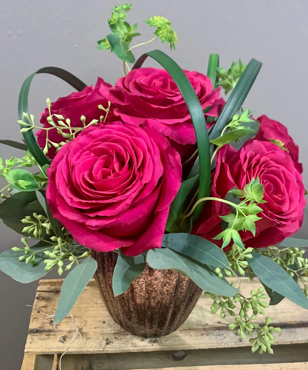 Fuchsia Flare Wayne (NJ) SameDay Rose Delivery Bosland's Flower Shop