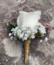 Gold Shimmer Boutonniere