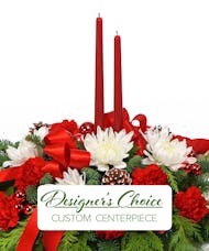 Designer's Choice Centerpiece with Tapers