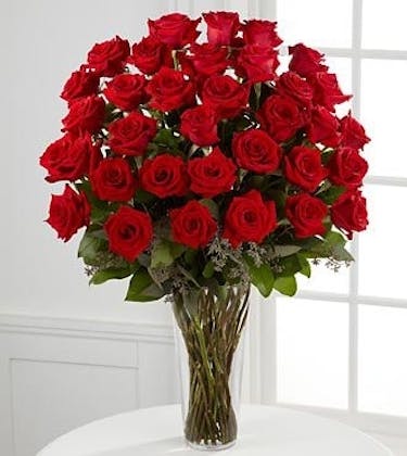 36 Red Roses Bosland S Flower Shop